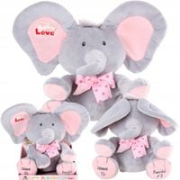 INTERAKTYWNY RÓŻOWY SŁONIK A KUKU RUSZA USZAMI ŚPIEWA I MÓWI PO POLSKU