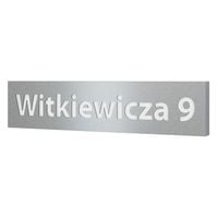 Podświetlany numer domu tabliczka tablica adresowa adres 1R LED 66x15 cm