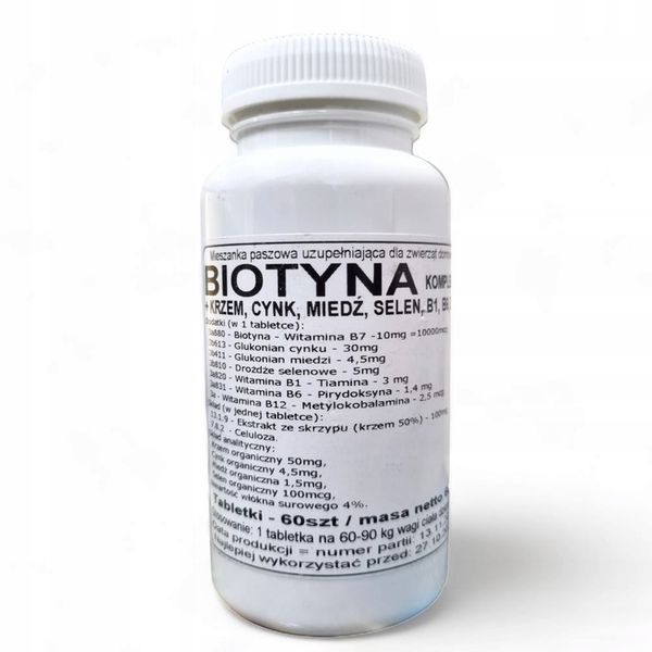 PODKOWA Biotyna Kompleks 60 Tabletek zdjęcie 1