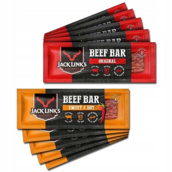 Baton proteinowy Jack Link's Beef Bar 5x Original 5x SweetHot zdjęcie 1