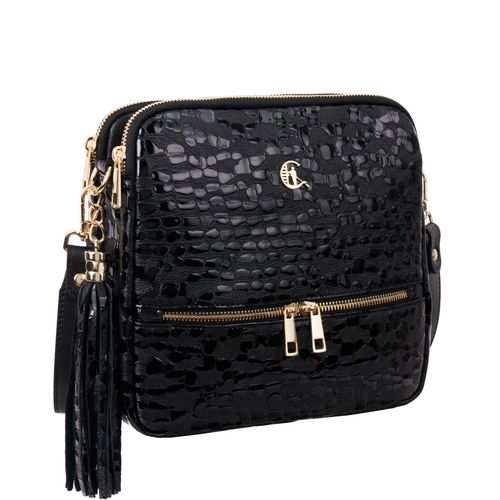 Torebka listonoszka Canaletto ze skóry naturalnej o wzorze kropli TD840s258złote na Arena.pl