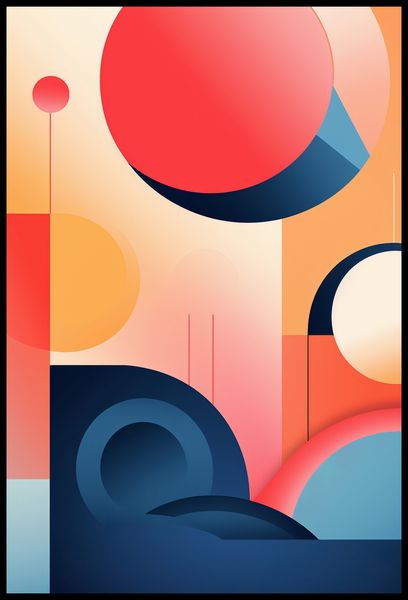 Plakat 68x101cm Geometryczne Marzenia zdjęcie 2