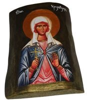 Ikona święta Krystyna patronka młodych małżeństw, ogrodników, botaników