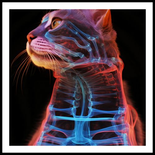 Plakat 60x60cm Anatomia Kota na Arena.pl