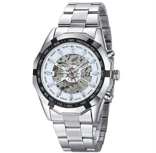 ZEGAREK MECHANICZNY MĘSKI AUTOMATYCZNY STALOWY LUKSUSOWY WINNER + na Arena.pl