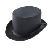 Kapelusz Cylinder Magik duży czarny Dżentelmen