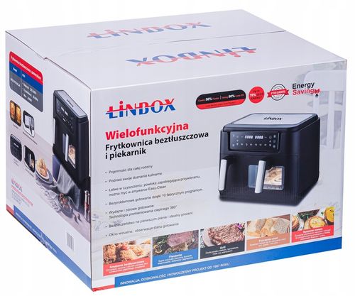 PIEKARNIK FRYTKOWNICA BEZTŁUSZCZOWA 2 KOSZE 8L/2500W 4 URZĄDZENIA W 1 na Arena.pl