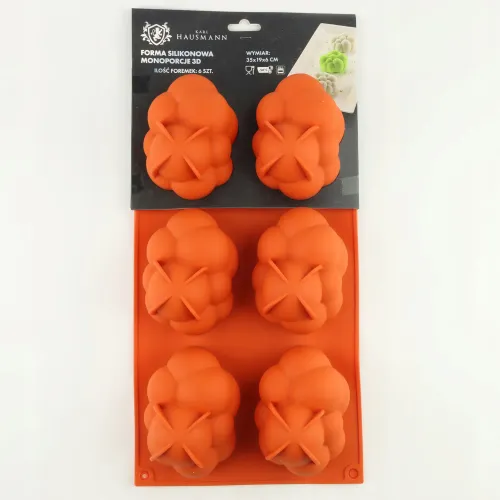 FORMA SILIKONOWA CHMURKA DO CIASTEK MUFFINEK DESERY 3D 19x35CM 6 GNIAZD na Arena.pl