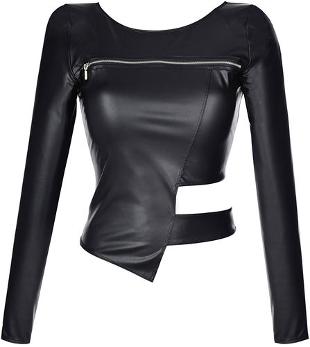 Bluzka/Blouse V-9180 czarny M na Arena.pl