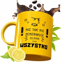 Złoty Kubek Premium Dla Celnika Prezent Z Nadrukiem Ze Zdjęciem