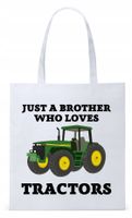 Dla Brata Na Prezent Torba Eco Biała Shopper Z Nadrukiem Ze Zdjęciem