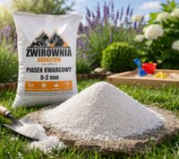 kwarc20kg Piasek czysty naturalny drobny do zapraw i piaskowania