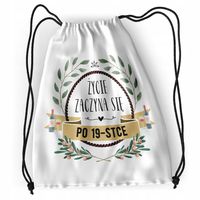 Plecak Urodziny 19 19Te Sportowy Szkolny Worek Z Nadrukiem Ze Zdjęciem