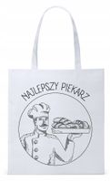Dla Piekarza Prezent Torba Eco Biała Shopper Z Nadrukiem Ze Zdjęciem