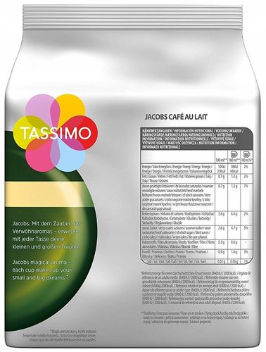 Kapsułki TASSIMO Jacobs Cafe Au Lait 3 x 16szt na Arena.pl