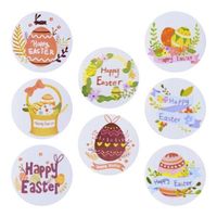 naklejki na rolce happy easter v1 wielkanoc 500 sztuk titanum