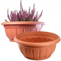 Doniczka Donica Misa Na Kwiaty Terakota 26cm 2szt