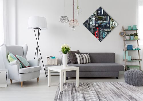 Zegar Ścienny - Technika Magnetofon - 60X60 Cm - C3Ad60X60-3875 na Arena.pl