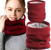 Komin Zimowy Na Szyję Tuba Ciepły Ocieplany Futro