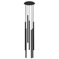 Lampa wisząca LASER 7667 Nowodvorski metalowa kaskada do salonu czarna