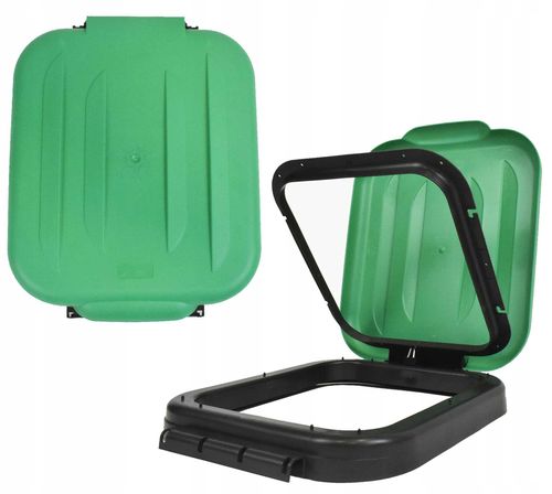 Pokrywa stojaka do segregacji odpadów zielona - CETEL na Arena.pl