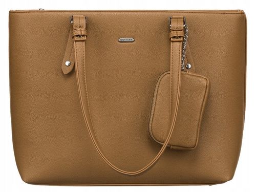 shopperka damska ze skóry ekologicznej z dodatkową portmonetką - rovicky na Arena.pl