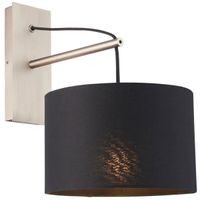 Kinkiet abażurowy L&-192628 Light& minimalistyczny czarny nikiel