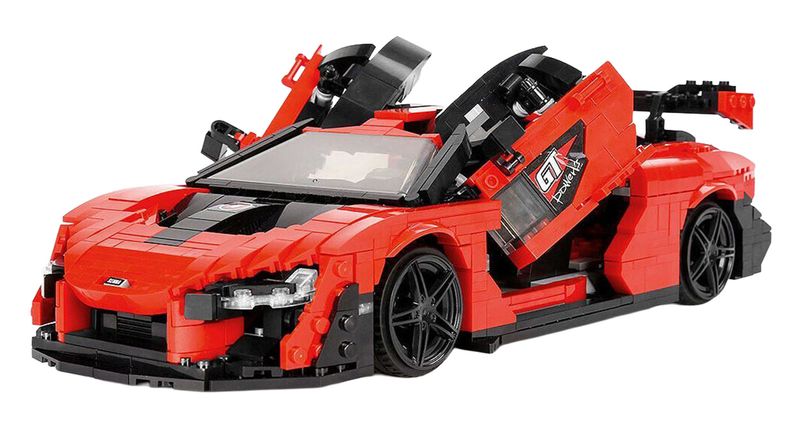 Zestaw Klocków Auto Sportowe Pomarańczowe 1372El. zdjęcie 2