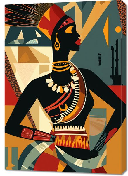 Obraz 70x100cm Afrykańska Mozaika zdjęcie 1