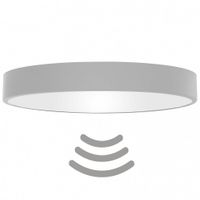 Metalowa lampa sufitowa137623622044 szara sensor ruchu