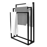 Potrójny wieszak Kaja Home KS-11 WIESZAK TOWEL III metalowy czarny