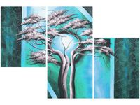 60 90CM OBRAZ 3 ELEM DRZEWO O PÓŁNOCY ŚCIENNY DRUK PŁÓTNO