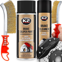 K2 ZESTAW LAKIER FARBA DO MALOWANIA ZACISKÓW HAMULCOWYCH SPRAY CZARNY