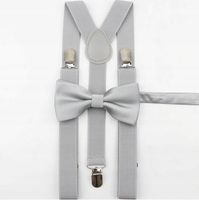 SZELKI męskie i MUCHA męska szara srebrna