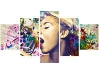 80CM 150CM OBRAZ 5 ELEM PIOSENKARKA ŚCIENNY