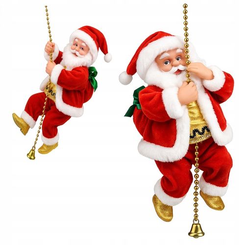 Wspinający się Mikołaj na Linie 100cm Melodyjka Prezent na Święta góra,dół na Arena.pl