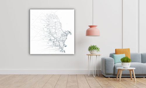 OBRAZ NA PŁÓTNIE 074 Orzeł 50x50cm na Arena.pl