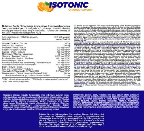 Allnutrition Isotonic Orange 700g na Arena.pl
