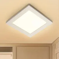Panel LED natynkowy kwadratowy 12W 3000K 1190lm Aigostar do przytulnego wnętrza