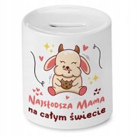 Skarbonka Dla Mamy Na Dzień Mamy Urodziny Prezent Z Nadrukiem Ze Zdjęciem