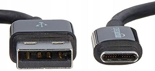 AmazonBasics L6LUC011-CS-R kabel USB 1,8 m USB C USB A Męska Czarny na Arena.pl