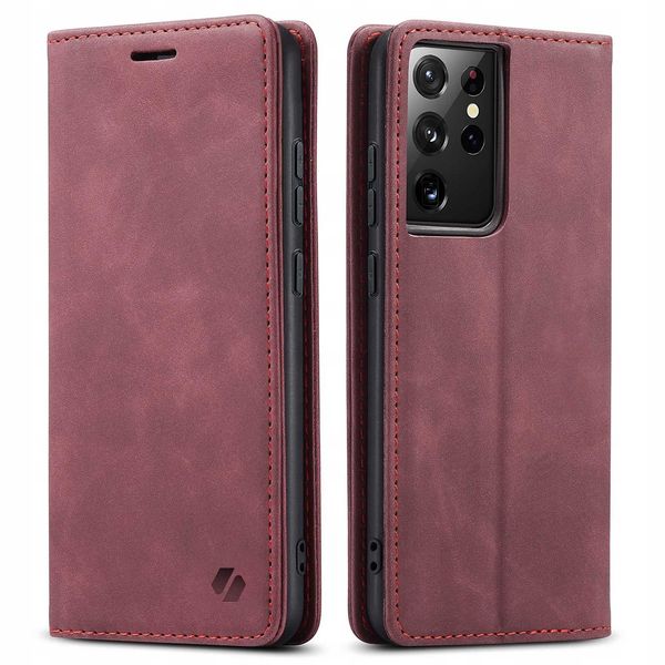 Spacecase Wallet Galaxy S21 Ultra Red zdjęcie 7