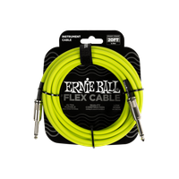 Kabel instrumentalny gitarowy mono JACK 6m Ernie Ball P06419 zielony