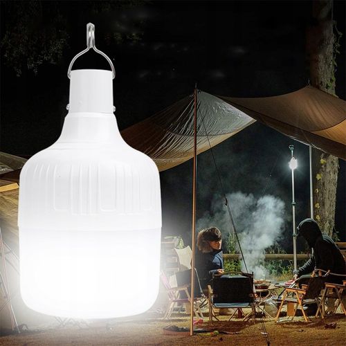 LAMPA KEMPINGOWA ŻARÓWKA LED LAMPKA DO NAMIOTU Z HACZYKIEM I AKUMULATOREM na Arena.pl