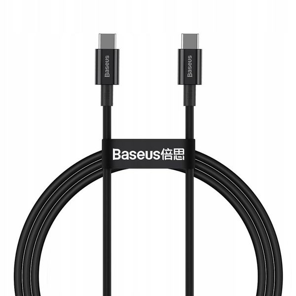 BASEUS SZYBKI KABEL USB C/USB C QC MOCNY 100W 1m zdjęcie 11