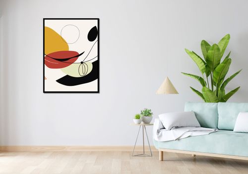 Plakat 75x100cm Geometryczna Krzywizna na Arena.pl