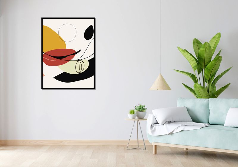 Plakat 75x100cm Geometryczna Krzywizna zdjęcie 4