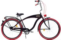 Rower Dallas Cruiser Men 28" 3spd GE - czarny z czerwonym