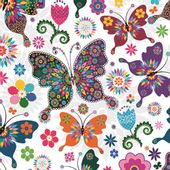 Serwetki papierowe Motyle Motylki na urodziny 20szt.