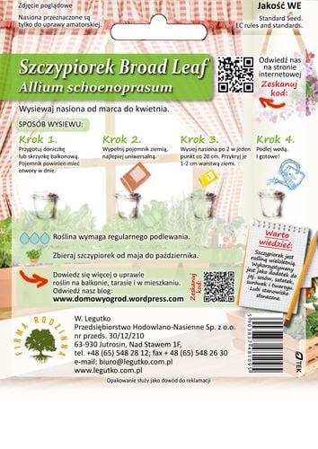 Nasiona Szczypiorek Broad Leaf, 2g na Arena.pl